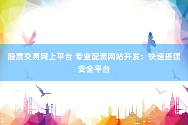 股票交易网上平台 专业配资网站开发：快速搭建安全平台