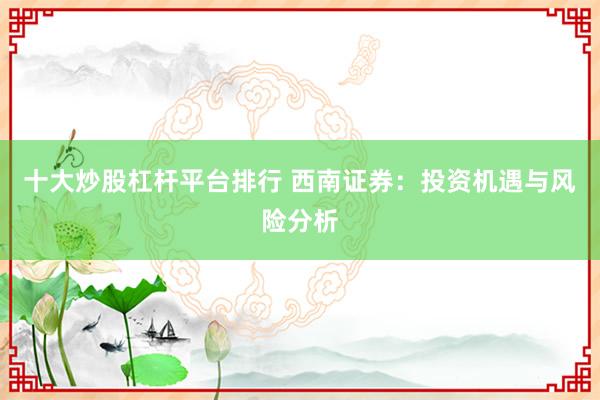 十大炒股杠杆平台排行 西南证券：投资机遇与风险分析